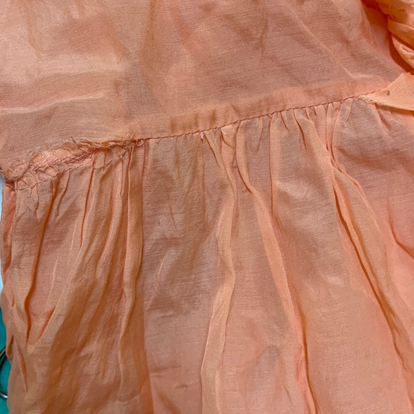 MALENE BIRGIR Size 2 cotton orange light dress in excellent condition - Picture 5 of 6